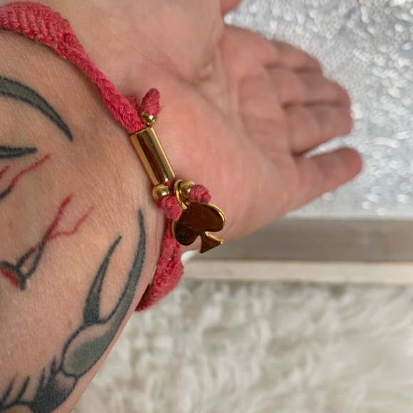 Kate Spade Pink Friendship Bracelet Adjustable - Picture 2 of 3